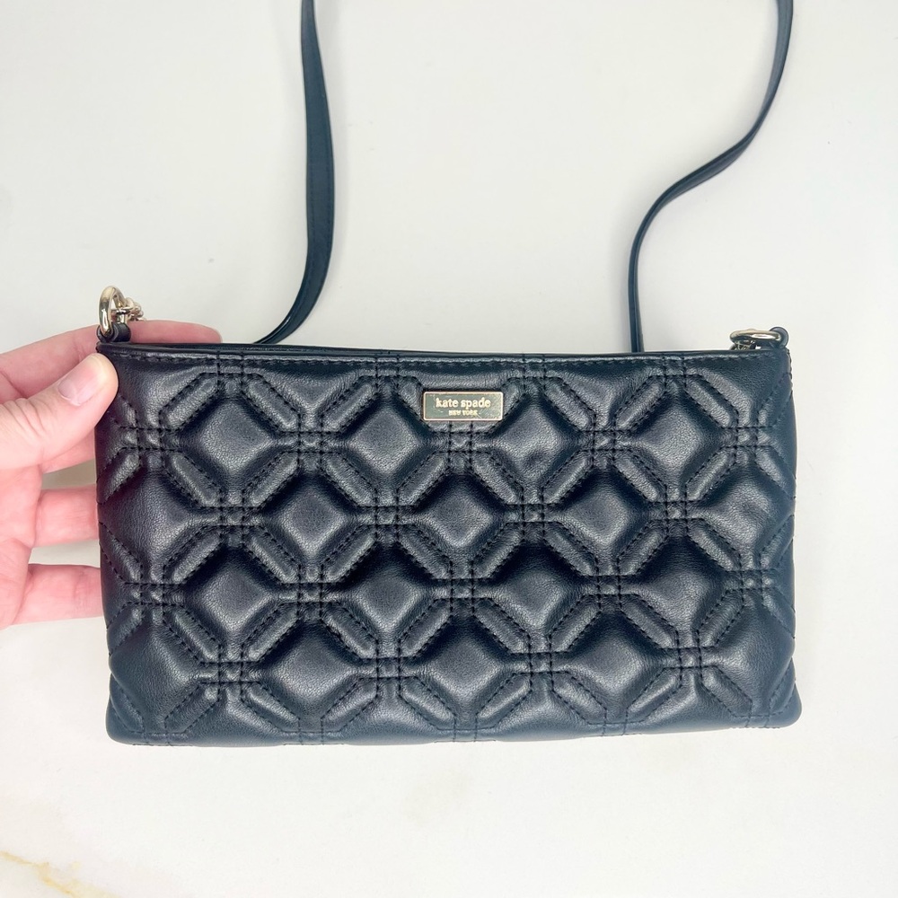 Kate Spade Black Quilted Crossbody Bag